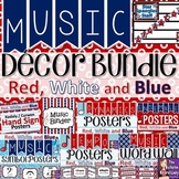Music Class Décor Bundle – Red, White and Blue