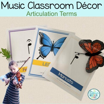 Preview of Music Articulation Elements Posters, Music Class Decor, Double Border Design