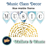 Music Class Decor Bundle - Blue Marble Theme