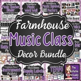 Music Class Decor Bundle - FARMHOUSE Theme