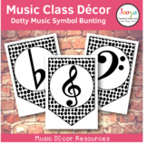 Music Class Decor - Dotty Music Symbol Bunting