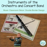 Instruments of the Orchestra and Concert Band Music Class Decor
