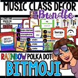 Music Class Decor - Rainbow Polka Dot BITMOJI