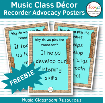Preview of Music Class Decor - Recorder Advocacy Posters
