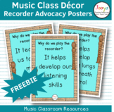Music Class Decor - Recorder Advocacy Posters