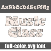 Music Class Full-color Font