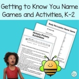 Beginning of the Year Music Class Name Games for Grades PreK-2