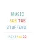 Music Class Sub Tub Stuffers