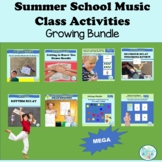 Music Class Summer School Activities MEGA Growing Bundle