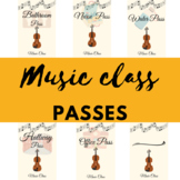 Music Class Violin Pass, Bathroom, Water, Nurse, Hallway, 