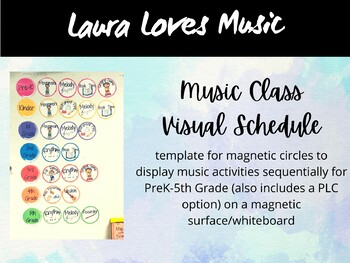 Preview of Music Class Visual Schedule