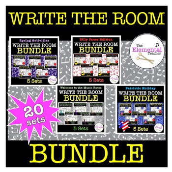Preview of Music Class Write the Room Activity Ultimate Bundle