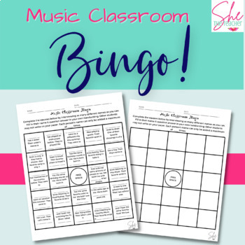 Preview of Music Classroom Bingo - Icebreaker Game