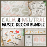 Music Classroom Decor BUNDLE - Calm & Neutral