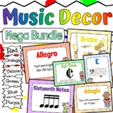 Music Classroom Decor | BUNDLE | Rhythms Symbols Instrumen