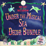 Music Classroom Decor Bundle: Under the Musical Sea Theme