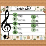 Music Classroom Decor Bundle (w/ Gordon) | Plant Theme