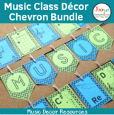 Music Classroom Decor Bundle - Chevron Background