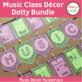 Music Classroom Decor Bundle- Dotty Background