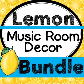 Preview of Music Classroom Decor LEMONS