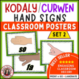 Kodaly / Curwen Solfege Hand Sign Posters Classroom Decor Set