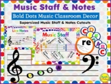 Music Classroom Decor: The Music Staff posters and staff w