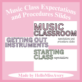 Music Classroom Expectations and Procedures Slides