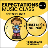 Music Classroom Expectations and Rules / Posters Set #1 