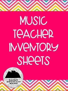 Preview of Music Classroom Inventory Packet