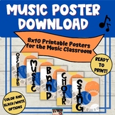 Music Classroom Posters- includes Choir, Band, Orchestra, 