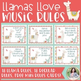 MUSIC Class Rules & Expectations - Llamas & Cacti Music Cl