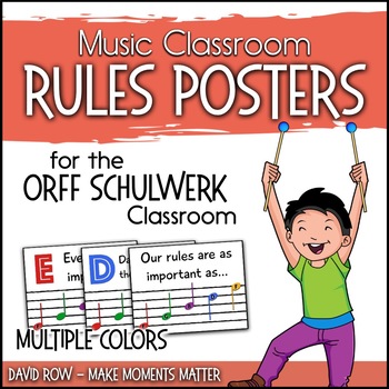Preview of Music Classroom Rules are as Easy as EGBDF! - Free Classroom Rules Posters