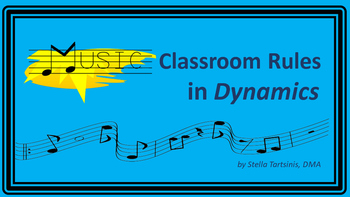 Preview of Music Classroom Rules in Dynamics