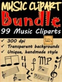 Music Clip Art Bundle: 99 music symbols