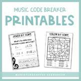 Music Code Breakers NO PREP | Printables
