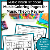 Music Color by Code | Music Coloring Pages | Music Theory 