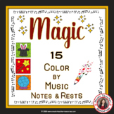 Music Coloring Pages: 15 Music Coloring Sheets with a MAGIC Theme