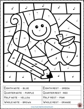 Music Coloring Pages 15 School Themed Music Coloring Sheets Tpt