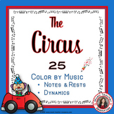Music Coloring Pages: 25 CIRCUS Music Coloring Sheets: Not