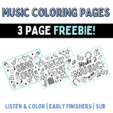 Music Coloring Pages | FREEBIE