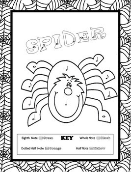 Halloween Music Coloring Sheets 16 Halloween Music Worksheets By Emily Conroy