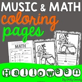 Halloween Music Coloring Sheets (16 Halloween Music Worksheets)