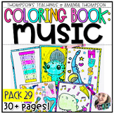 Music Coloring Pages | Music Early Finisher Activities | C