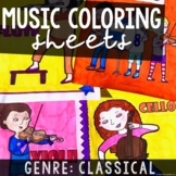 Music Coloring Sheets-Classical Theme