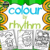 Music Notes - Colour by Rhythm - Ta, Titi, Rest, Ta-ah