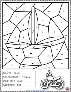 1st grade music coloring pages