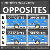 Winter Music Opposites & Comparatives Interactive Music Ga