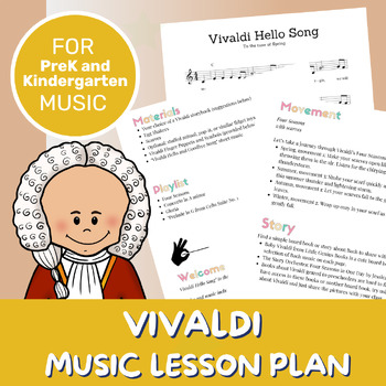 Preview of Music Composer Lesson Plan | Antonio Vivaldi | Movement and Music Activities