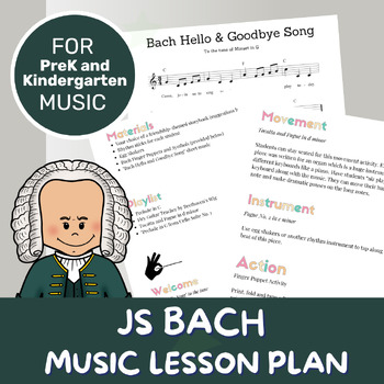 Preview of Music Composer Lesson Plan | JS Bach | Movement and Music Activities