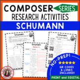 Music Composer - Schumann Biography Research Activities an